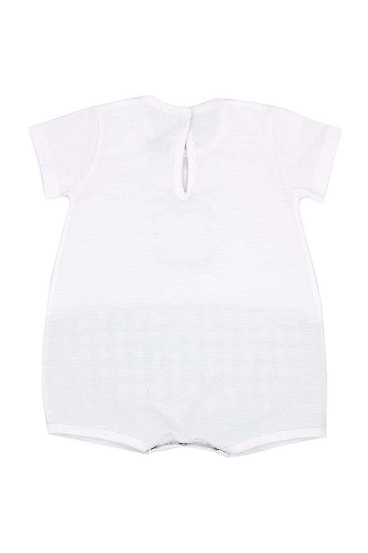 Rapife "Ollie" Teal Gingham Romper | Millie and John