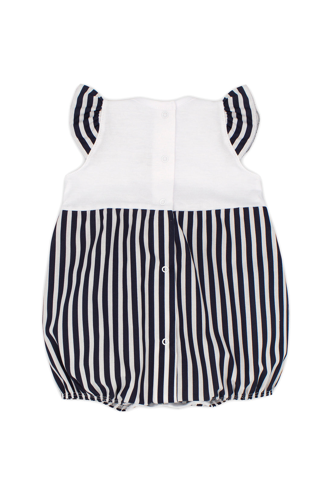 Rapife "Magdalena" Black Striped Romper | Millie and John
