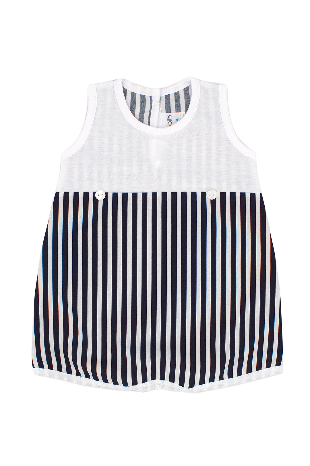 Rapife "Bobby" Black Striped Romper | Millie and John