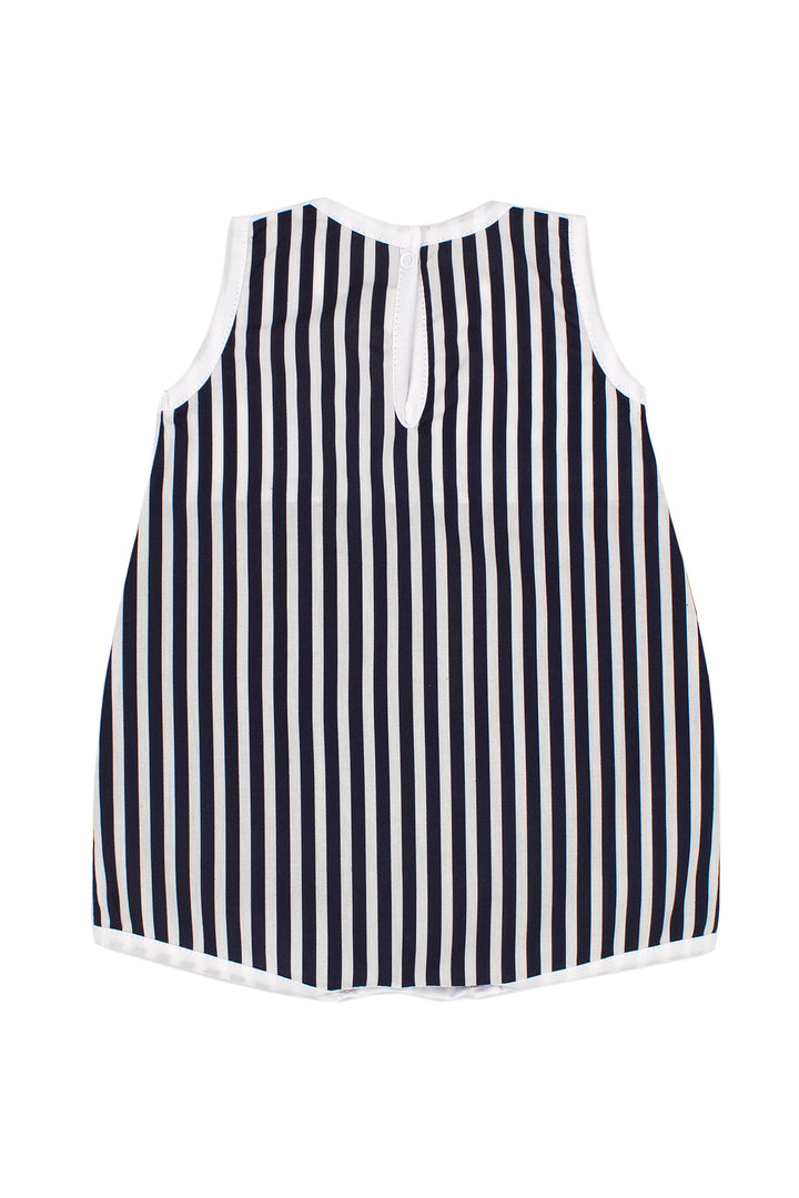 Rapife "Bobby" Black Striped Romper | Millie and John