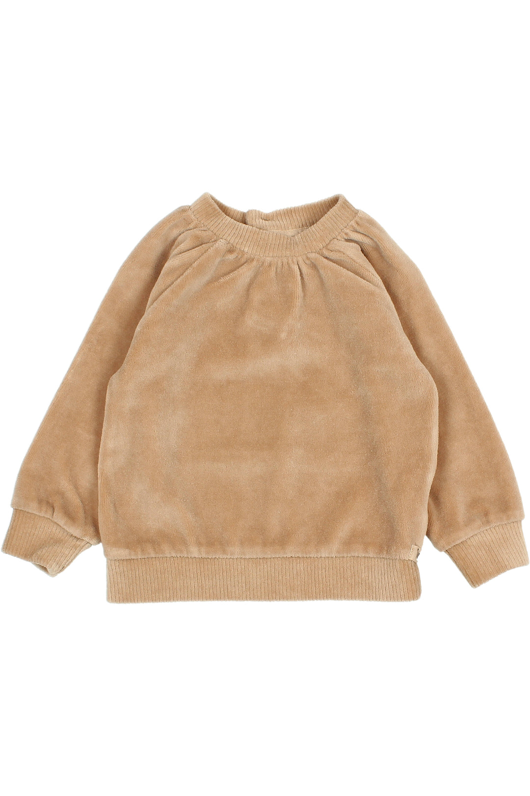 Búho "Channing" Sand Velour Sweatshirt | Millie and John