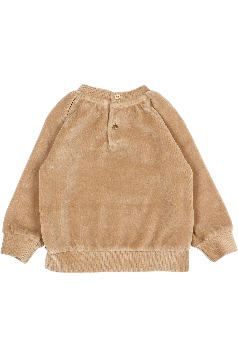 Búho "Channing" Sand Velour Sweatshirt | Millie and John