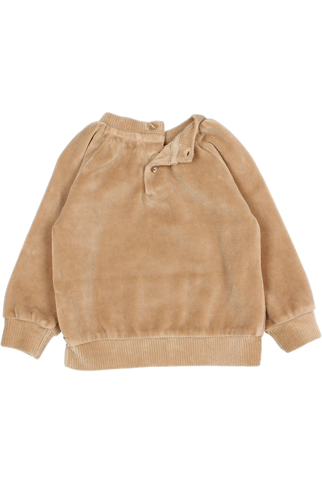 Búho "Channing" Sand Velour Sweatshirt | Millie and John
