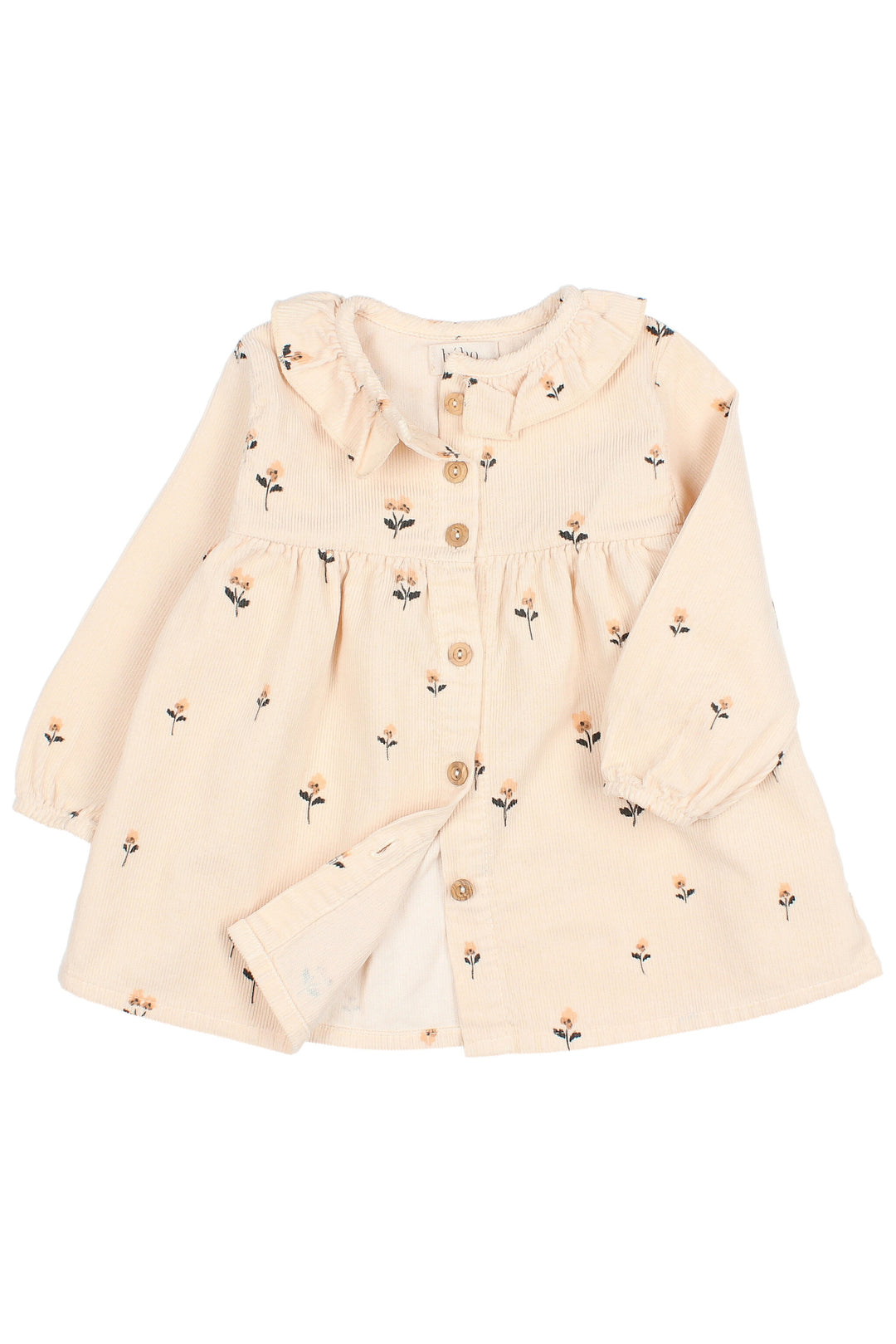 Búho "Romilly" Embroidered Flower Cord Dress (12-24M) | Millie and John