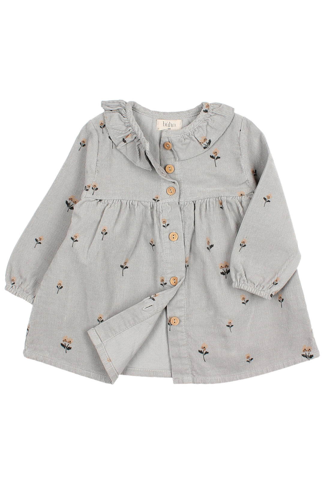 Búho "Romilly" Embroidered Flower Cord Dress (12-24M) | Millie and John