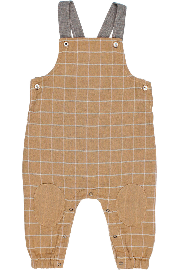 Búho "Eddie" Check Dungarees | Millie and John