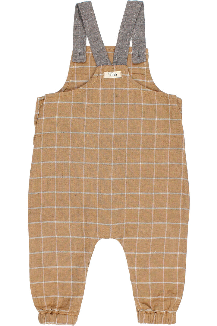 Búho "Eddie" Check Dungarees | Millie and John