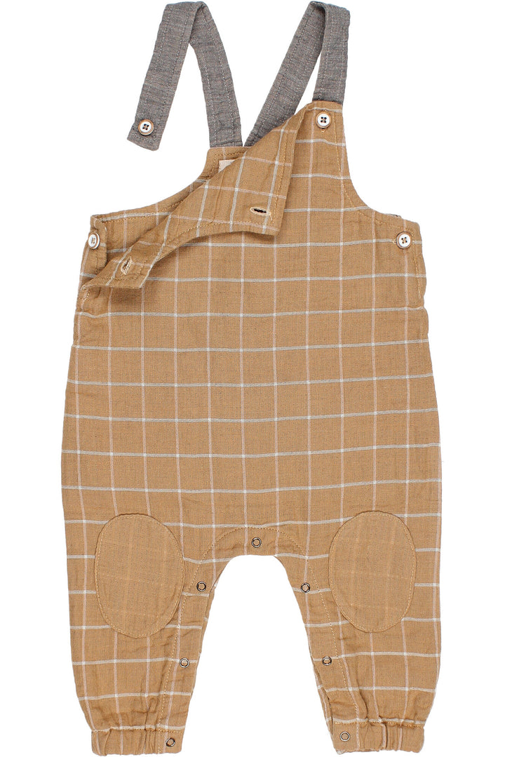 Búho "Eddie" Check Dungarees | Millie and John