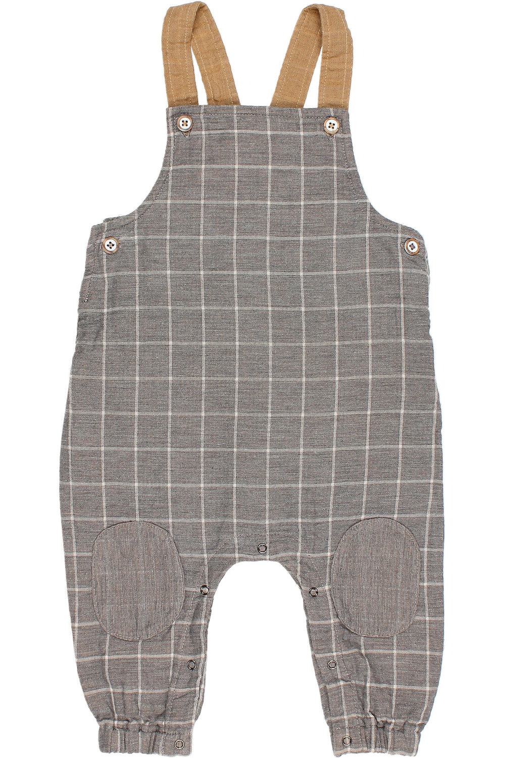 Búho "Eddie" Check Dungarees | Millie and John