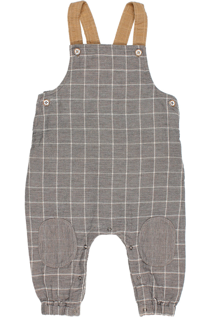 Búho "Eddie" Check Dungarees | Millie and John