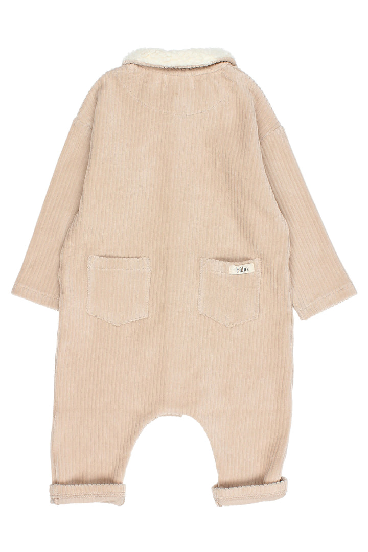 Búho "Indiana" Corduroy Sherpa Collar Romper | Millie and John