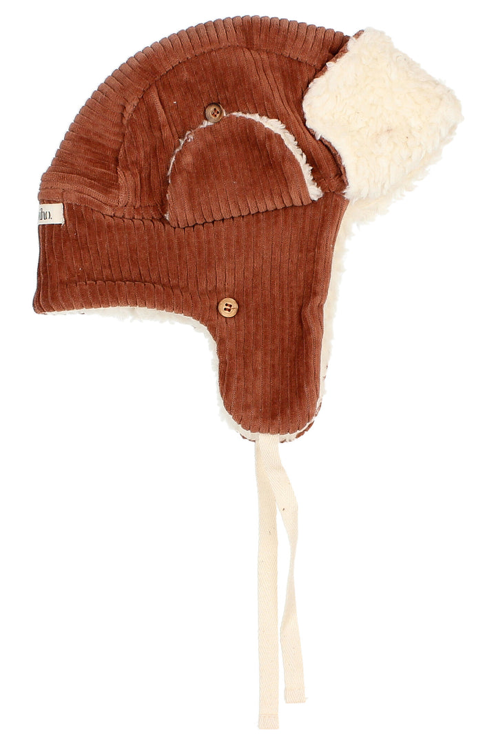 Búho Corduroy Sherpa Lined Trapper Hat | Millie and John