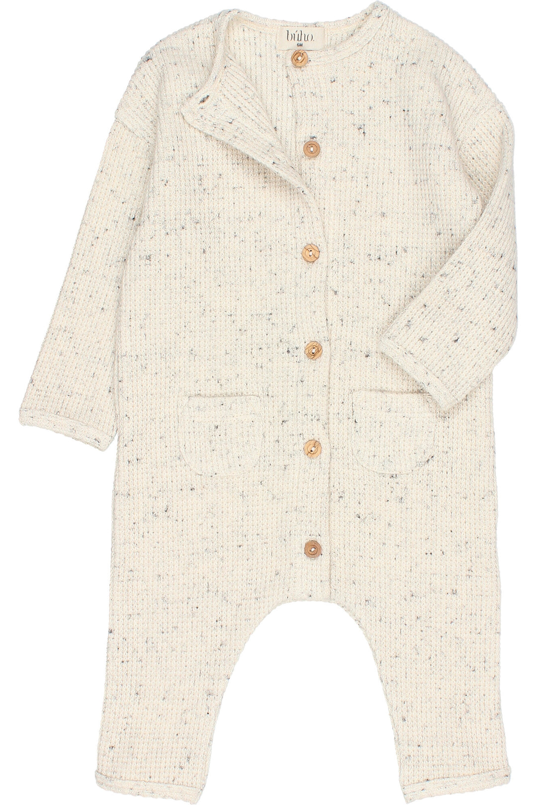 Búho "Winslow" Grey Marl Knit Romper | Millie and John