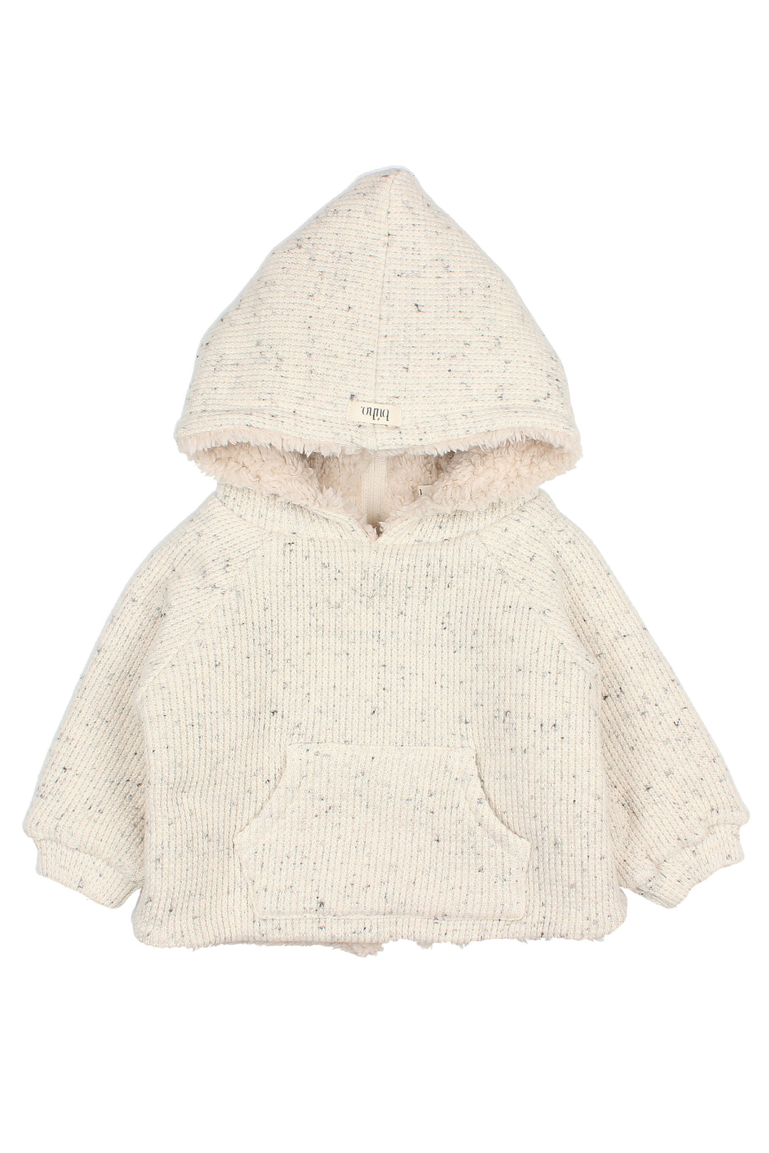 Búho "Moby" Grey Marl Sherpa Lined Hoodie | Millie and John