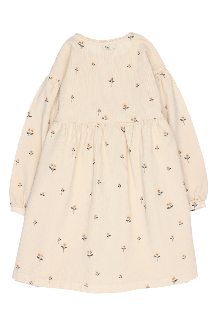 Búho "Romilly" Embroidered Flower Cord Dress (3-6Y) | Millie and John