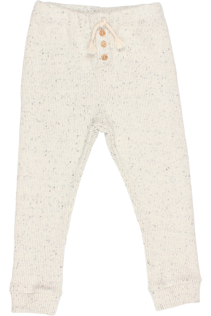 Búho "Winslow" Grey Marl Knit Leggings (3-6Y) | Millie and John