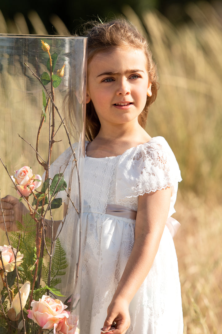 Foque PREORDER "Dottie" Ivory Lace Dress | Millie and John