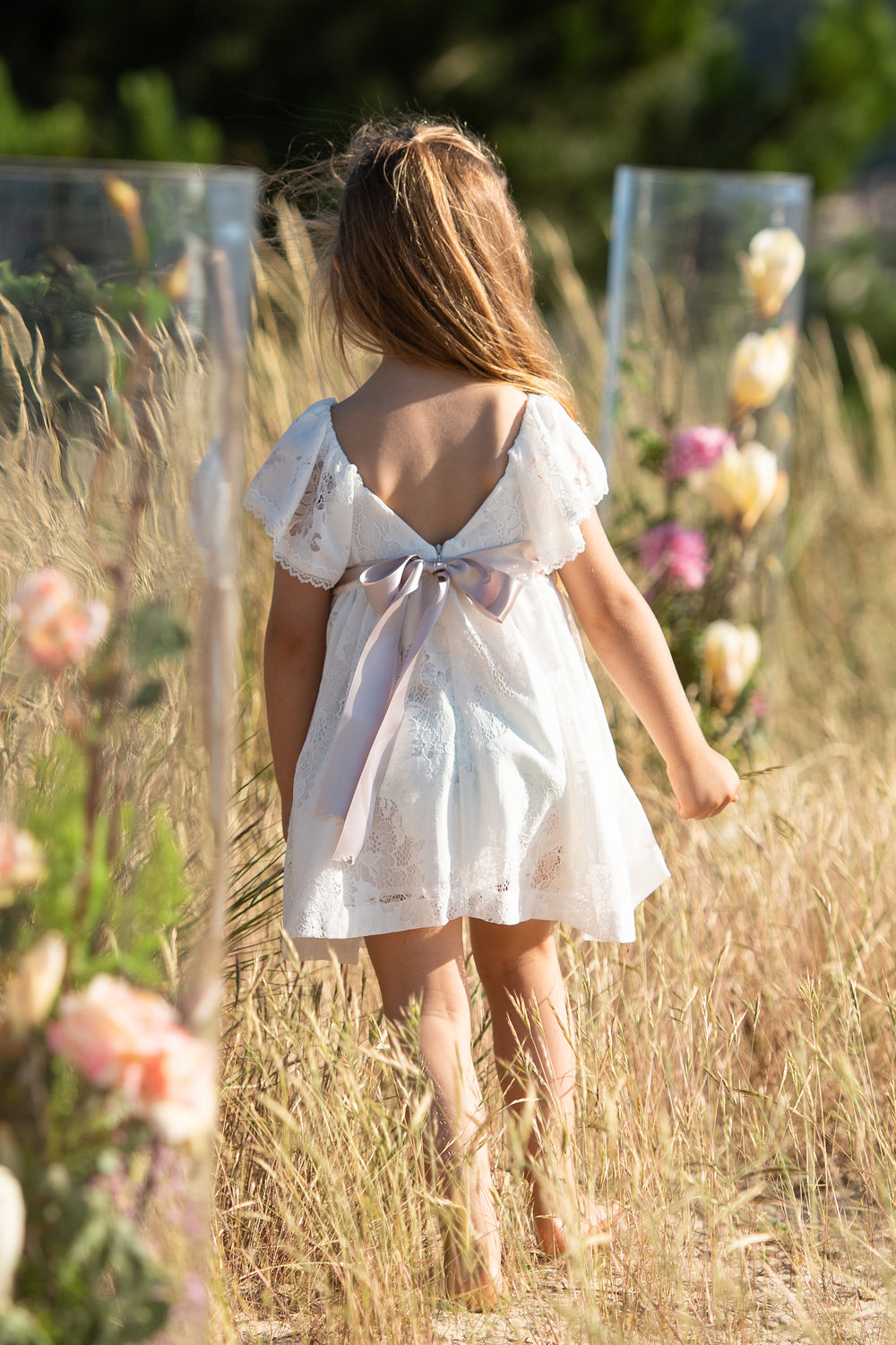 Foque PREORDER "Dottie" Ivory Lace Dress | Millie and John