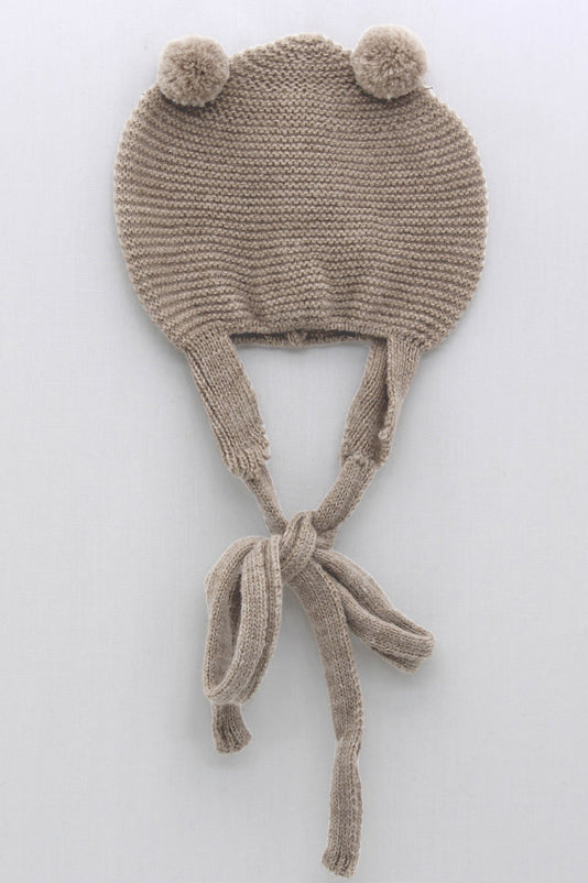 Foque PREORDER Teddy Bear Knit Bonnet | Millie and John