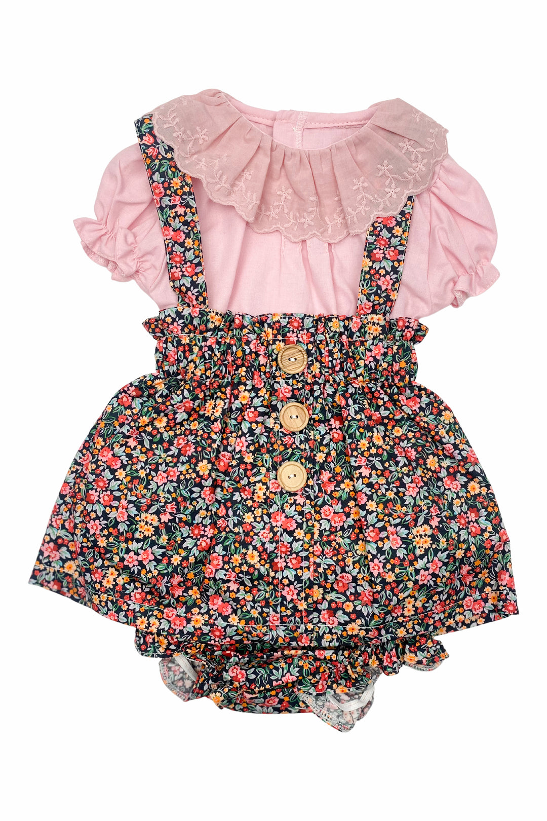 Valentina Bebes "Hallie" Blouse & Multicoloured Floral Skirt | Millie and John