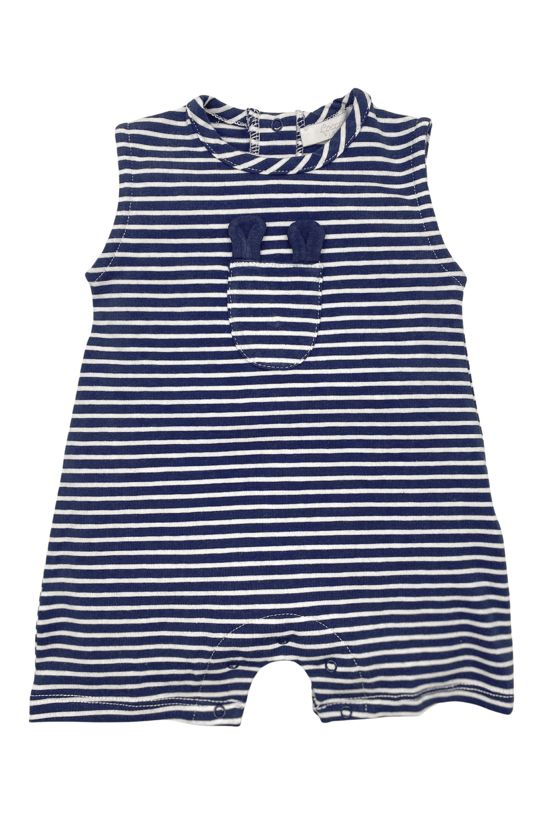 Coccodè "Ira" Sleeveless Striped Romper | Millie and John