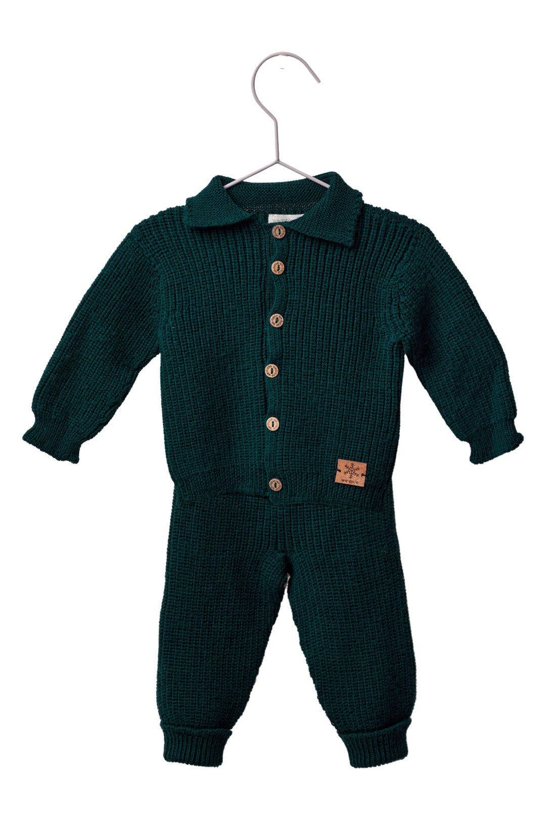 Wedoble "Niall" Green Knit Wool Top & Trousers | Millie and John