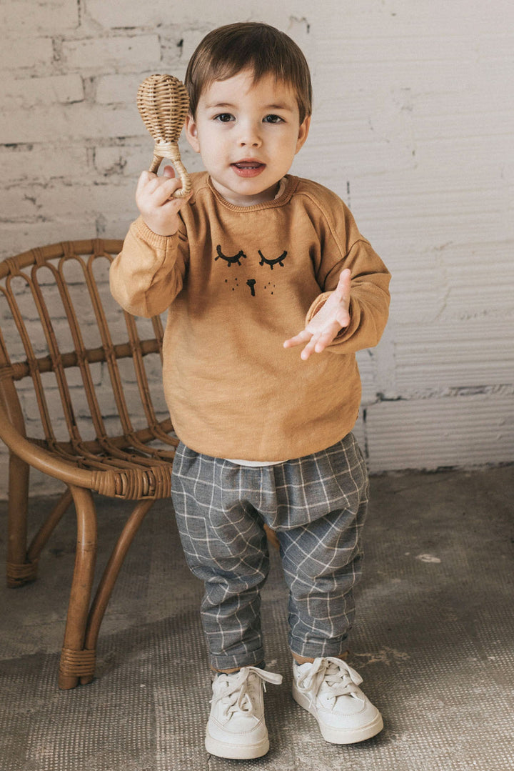 Búho "Eddie" Organic Cotton Bear Top | Millie and John