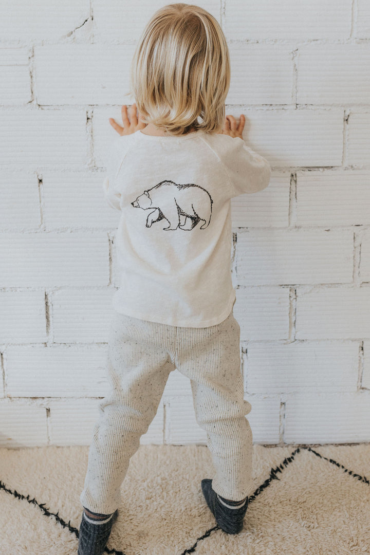 Búho "Benno" Ivory Bear Top | Millie and John