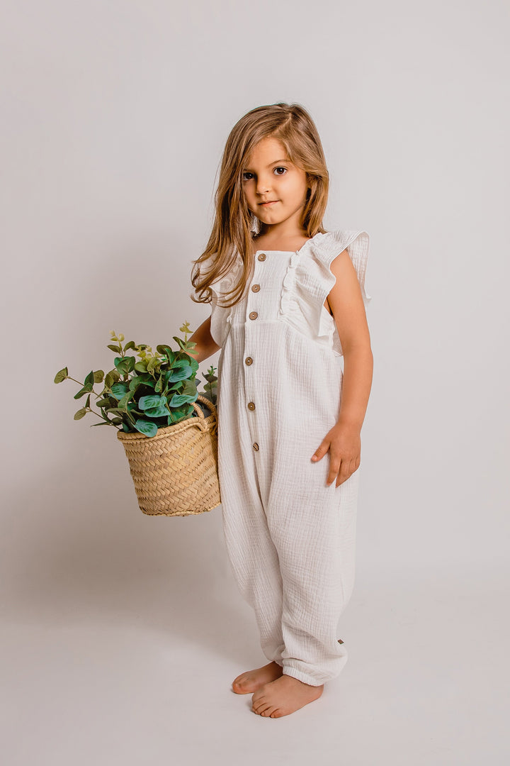 Calamaro "Effie" Cheesecloth Jumpsuit | Millie and John