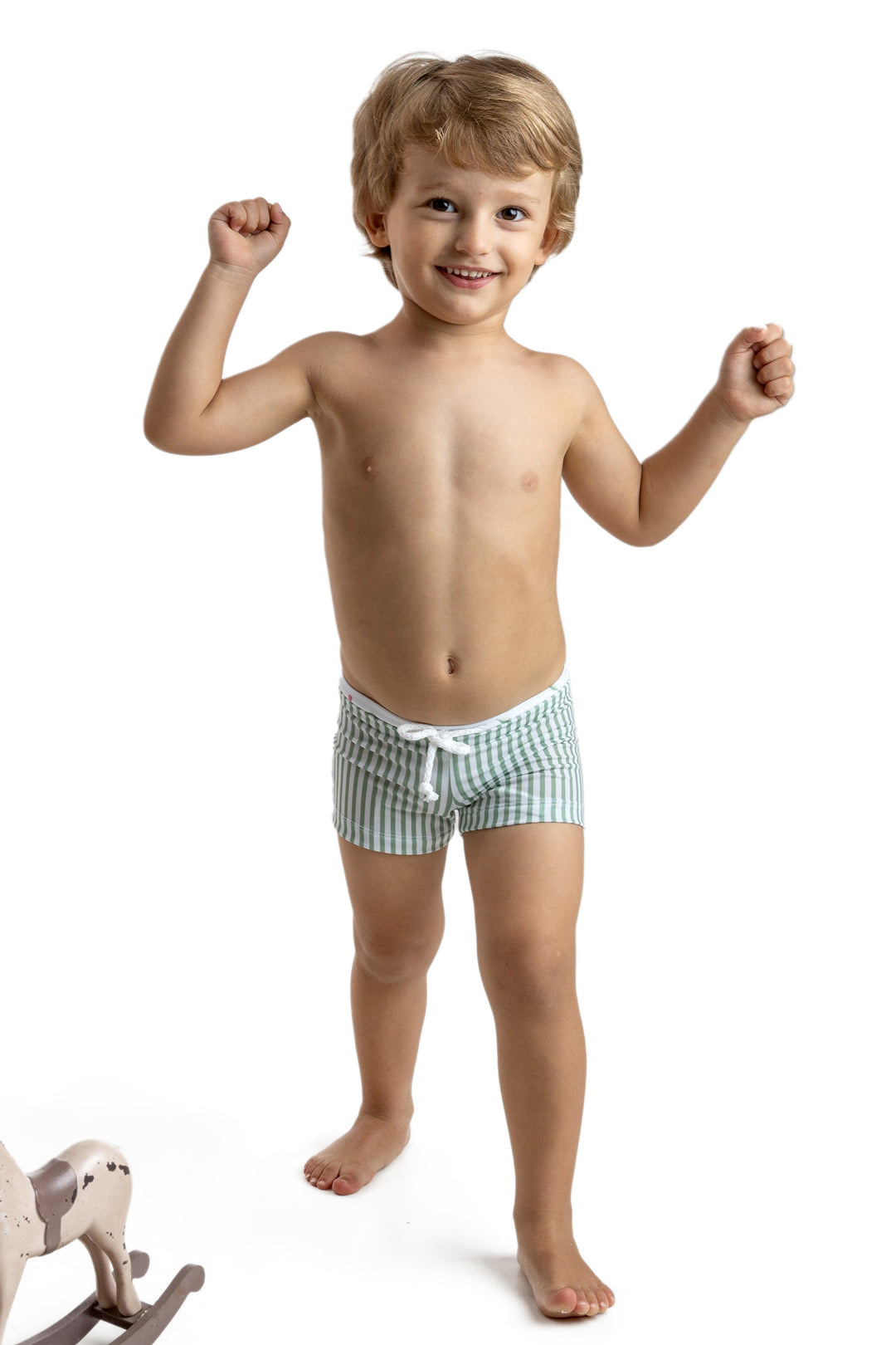 Meia Pata PREORDER - HOT AIR BALLOONS Lycra Swim Shorts | Millie and John