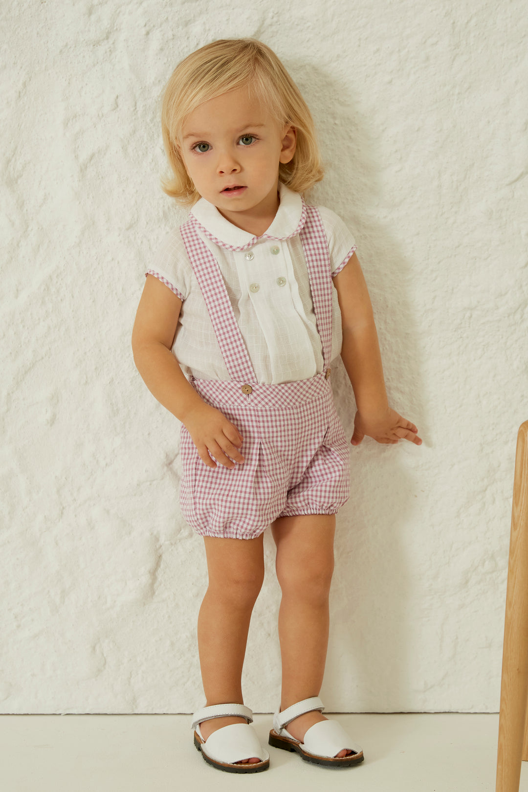 Martín Aranda "Lysander" Shirt & Orchid Purple Gingham Jam Pants | Millie and John