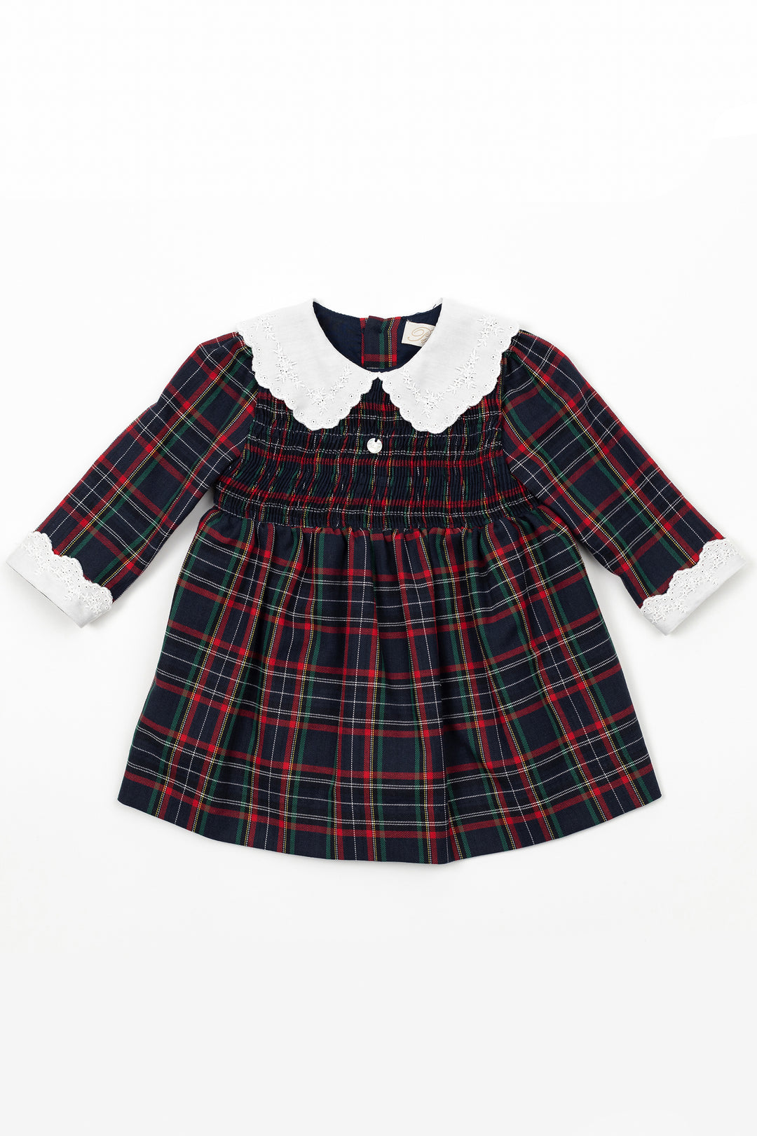 Pureté du Bebe "Isadora" Navy Tartan Dress | Millie and John