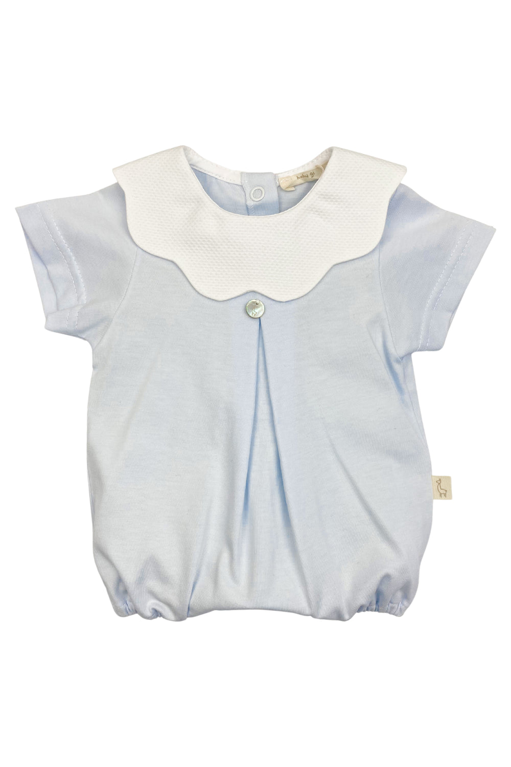 Baby Gi "True" Scalloped Collar Romper | Millie and John