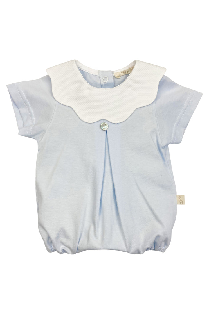 Baby Gi "True" Scalloped Collar Romper | Millie and John