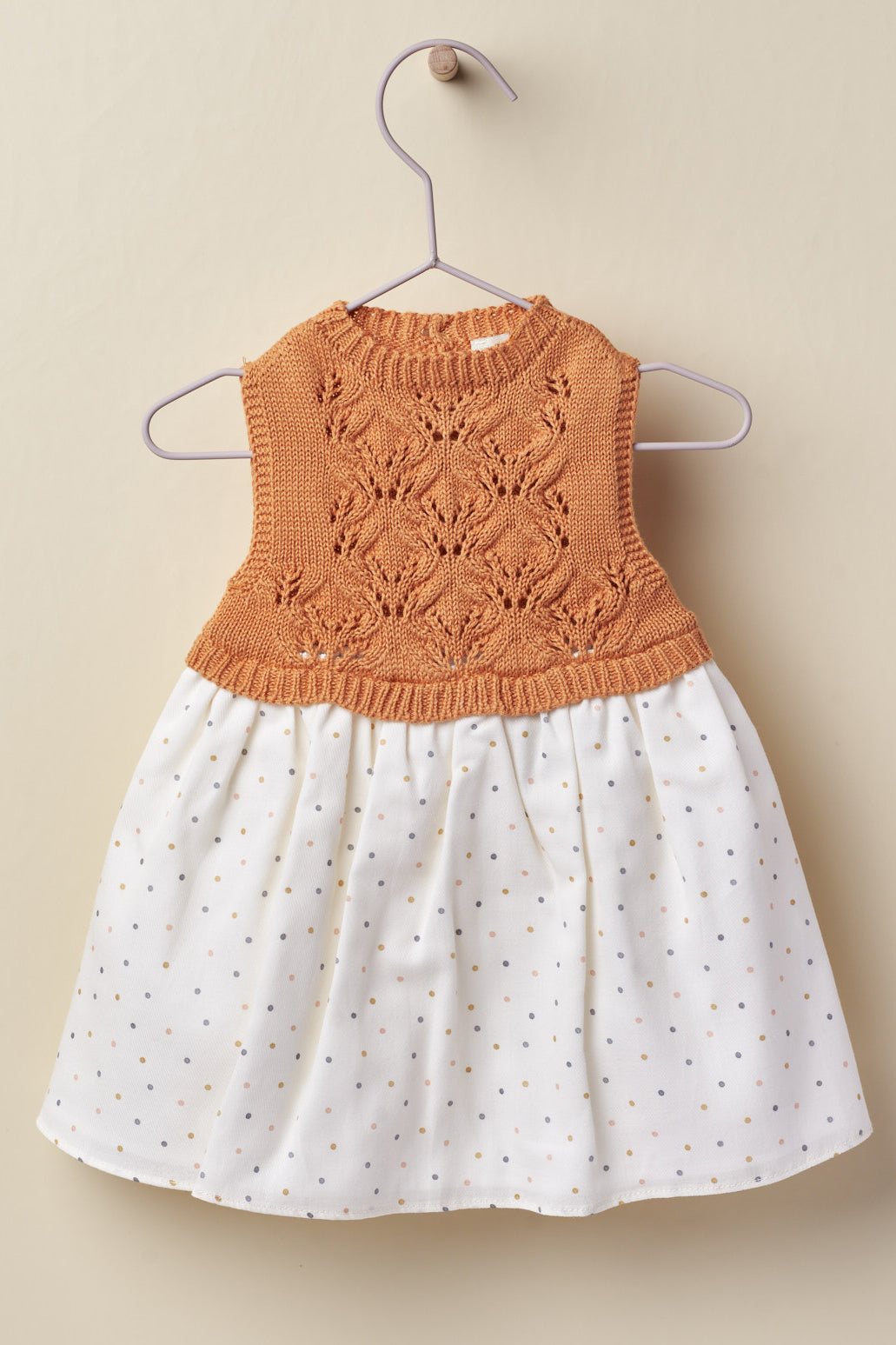 Wedoble "Sybil" Terracotta Half Knit Dress | Millie and John