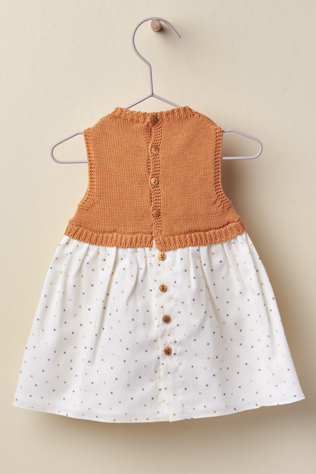 Wedoble "Sybil" Terracotta Half Knit Dress | Millie and John