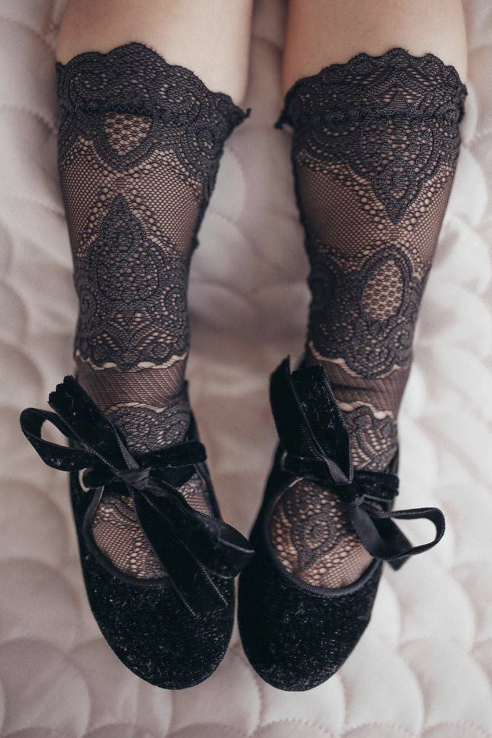Petit Maison "Alice" Lace Socks | Millie and John