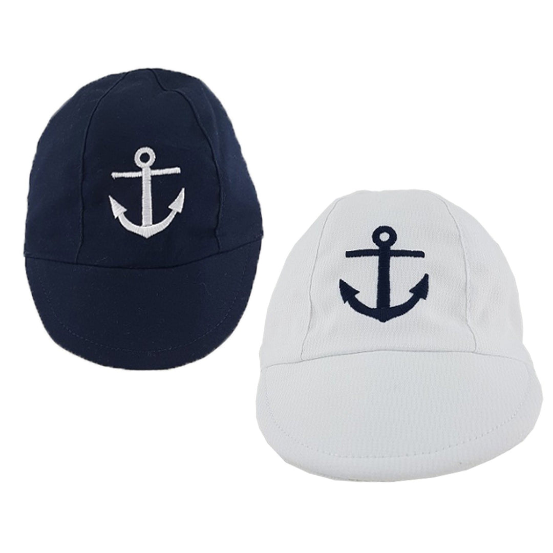 Pesci Baby Anchor Embroidered Cap | Millie and John