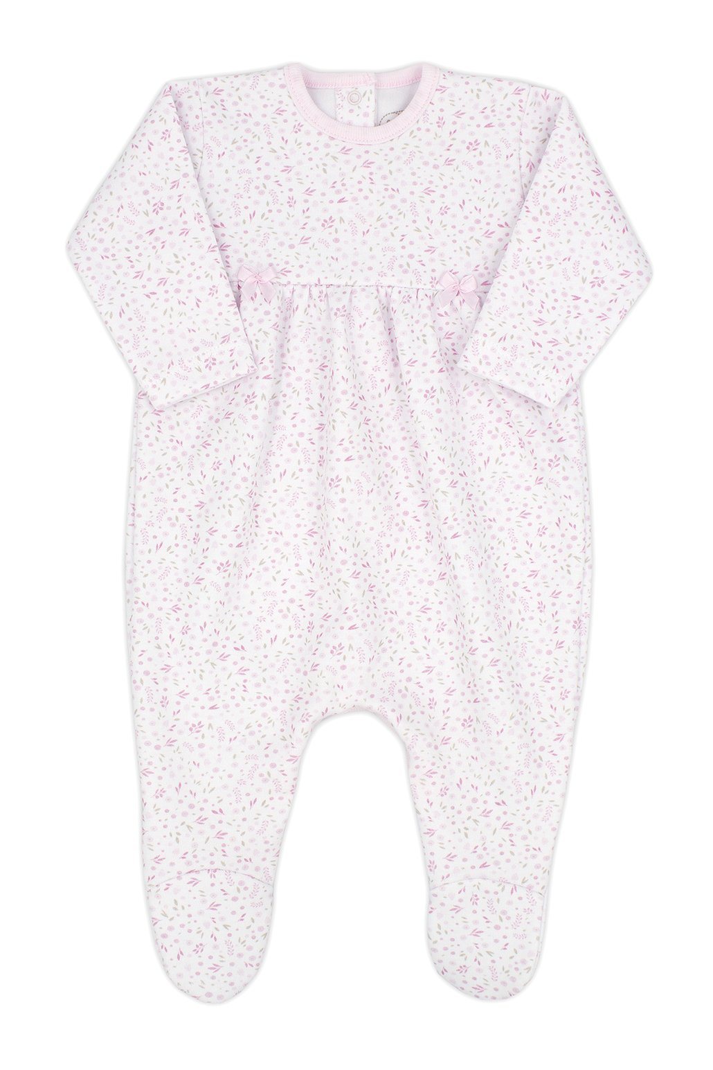 Rapife "Aria" Pink Ditsy Floral Sleepsuit | Millie and John