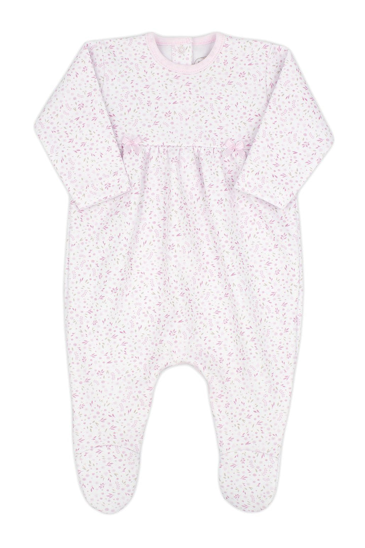 Rapife "Aria" Pink Ditsy Floral Sleepsuit | Millie and John