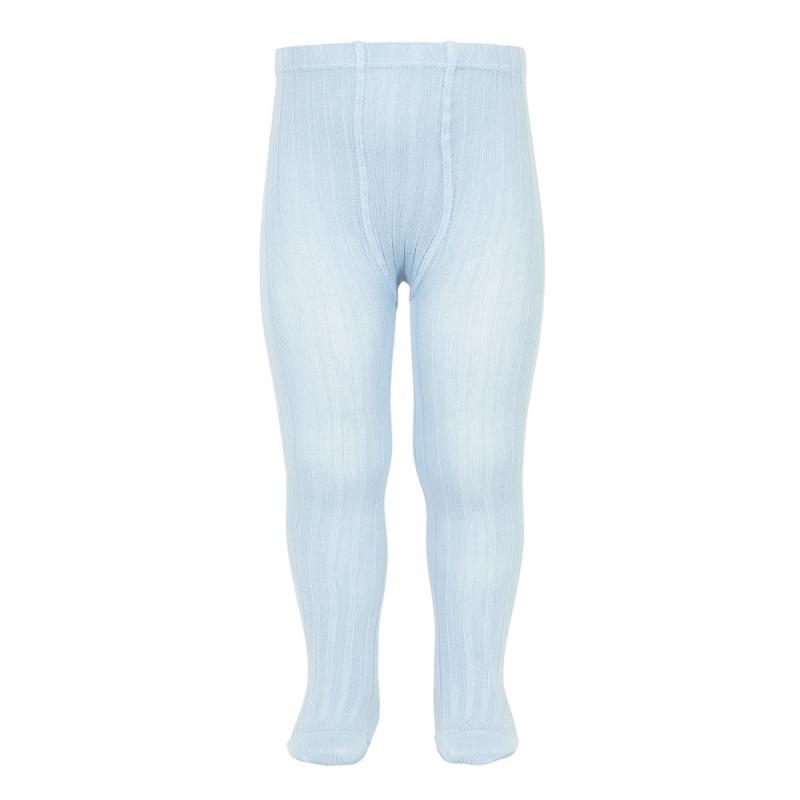 Condor Baby Blue Ribbed Tights | Millie and John