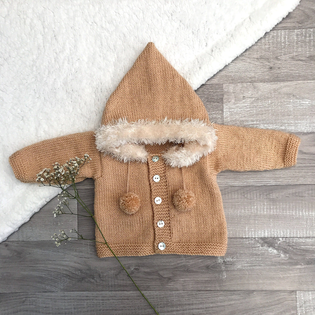 Millie and John Bespoke Bespoke Camel Faux Fur Hoodie | Millie and John