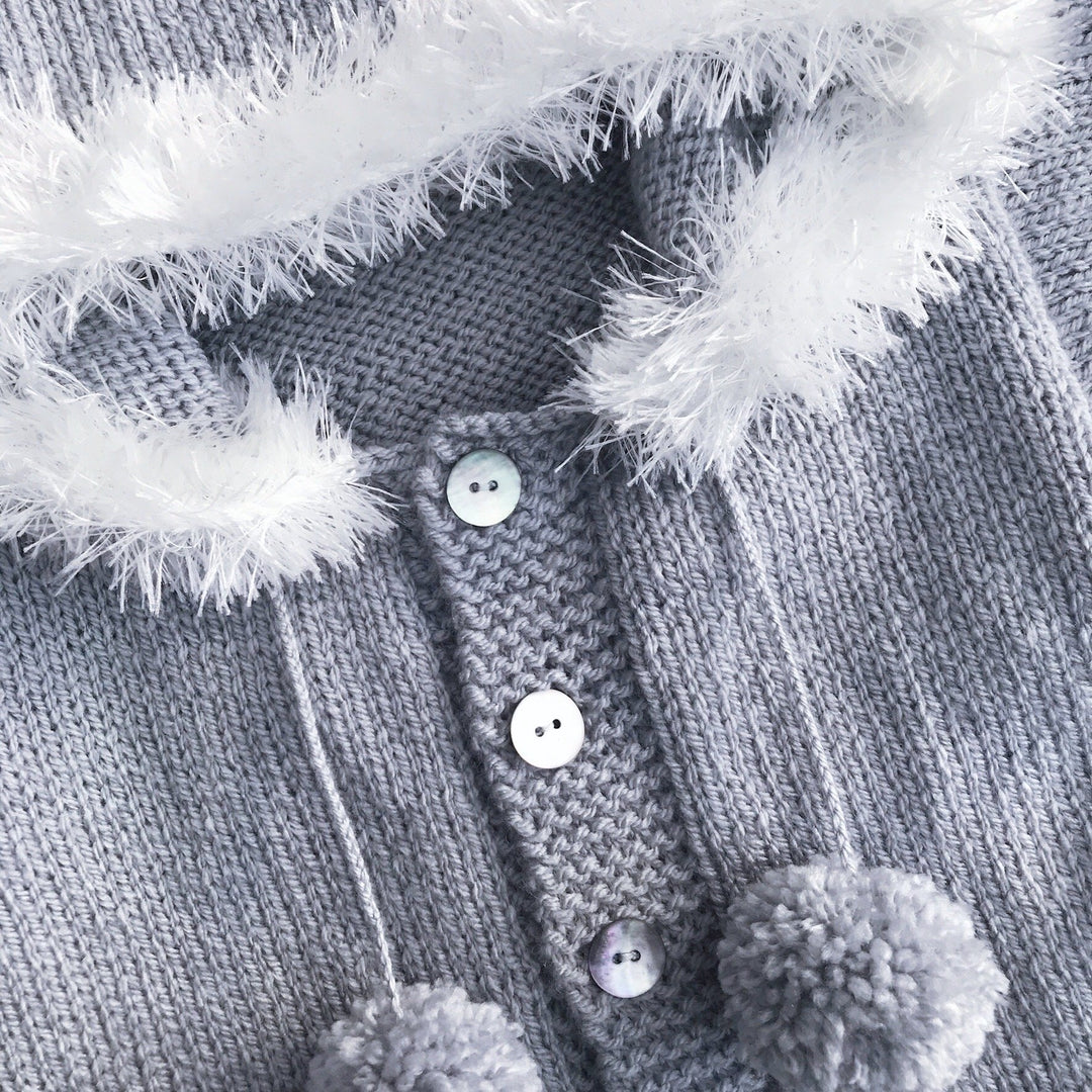 Millie and John Bespoke Bespoke Grey Faux Fur Hoodie | Millie and John