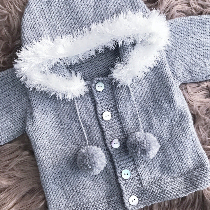 Millie and John Bespoke Bespoke Grey Faux Fur Hoodie | Millie and John