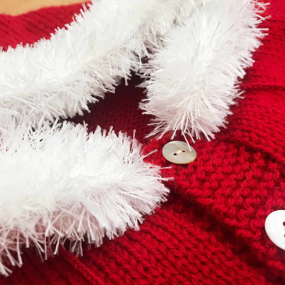 Millie and John Bespoke Bespoke Red Faux Fur Hoodie | Millie and John