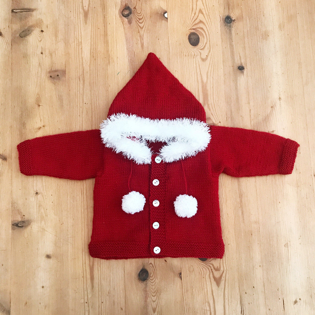 Millie and John Bespoke Bespoke Red Faux Fur Hoodie | Millie and John