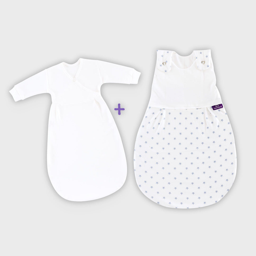 Träumeland Blue Stars Sleeping Bag Set | Millie and John