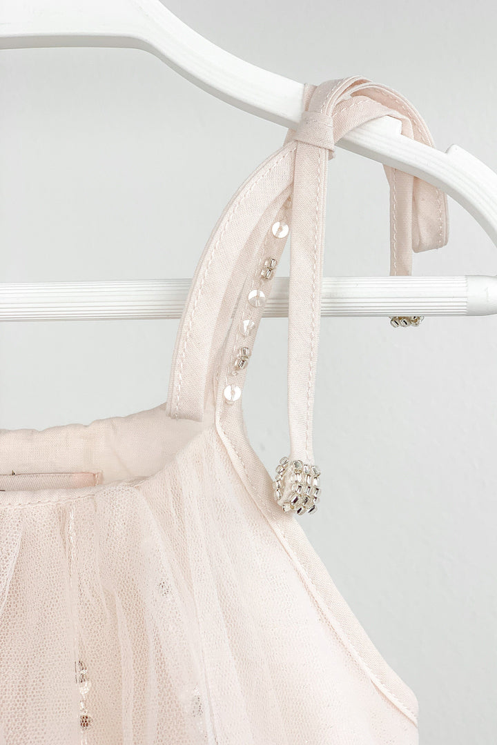 Luna Luna "Calia" Pink Beaded Tulle Dress | Millie and John