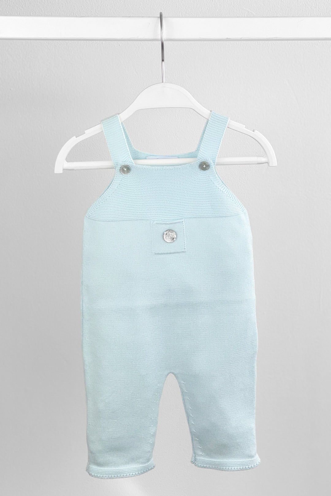 Granlei Classic Knitted Dungarees - Mint | Millie and John