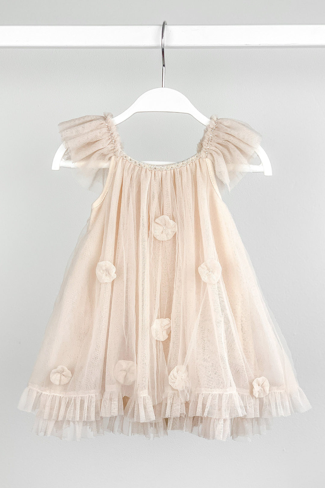 Luna Luna "Coco" Stone Draped Back Tulle Romper | Millie and John